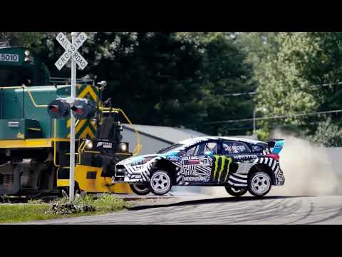 Ken Block Vs Train | Drifting