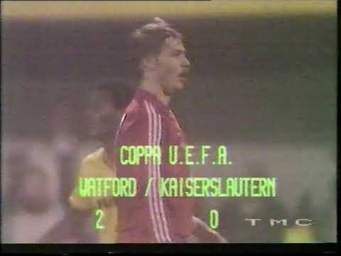 28/09/1983 Uefa Cup Round 1 2nd leg WATFORD v KAISERSLAUTERN