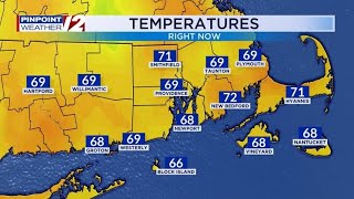 WPRI 12 Weather Now: Bright and Nice This Afternoon; Scattered Showers Saturday
