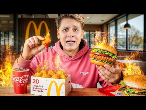 Try McDonald's brutal spicy new products🔥(really hot)