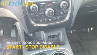 Dodge Durango DISABLE Auto Start/Stop Feature - Turn ON and OFF permanently! [2016-2017]