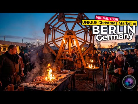 Berlins coolster historischer Weihnachtsmarkt 2025 ⚔️ RAW-Gelände (4K HDR Walk)
