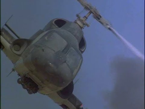Airwolf-S01E01-02:  Shadow of the Hawke - Airwolf Escape From Heavy Tanks Fire