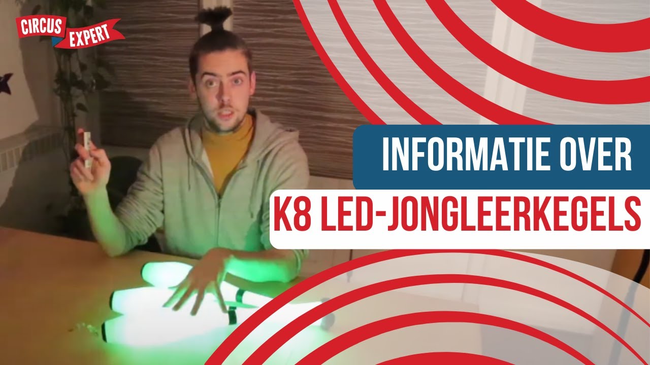 product video K8 RGB-IR LED Jongleerkegel