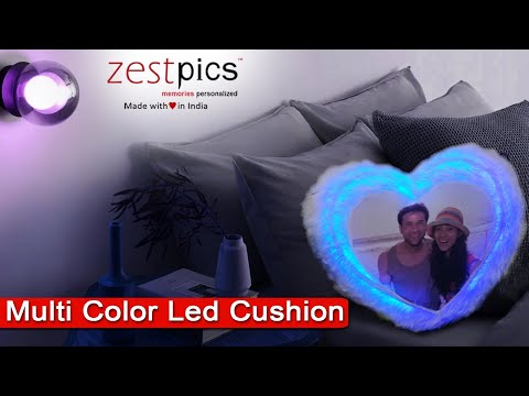 Personalized Multi LED  Photo Cushion