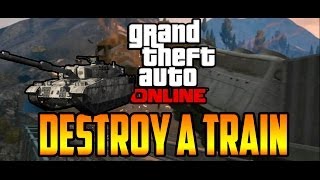 Gta 5 - How To Destroy a Train (GTA 5 Tutorial)