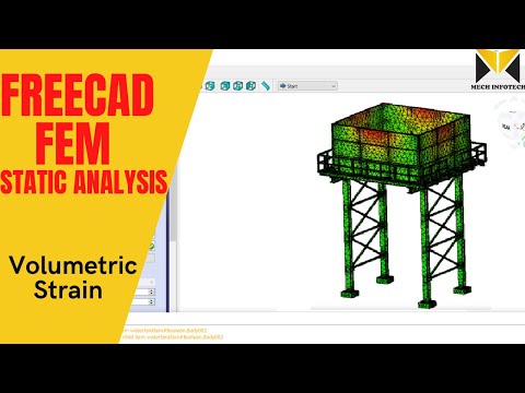 FreeCAD FEM Tutorial | Stress and Strain