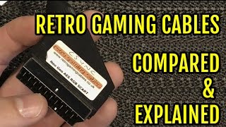 Retro Gaming Cables Comparision Explained RGB Cable RGB SCART s-video Component Composite