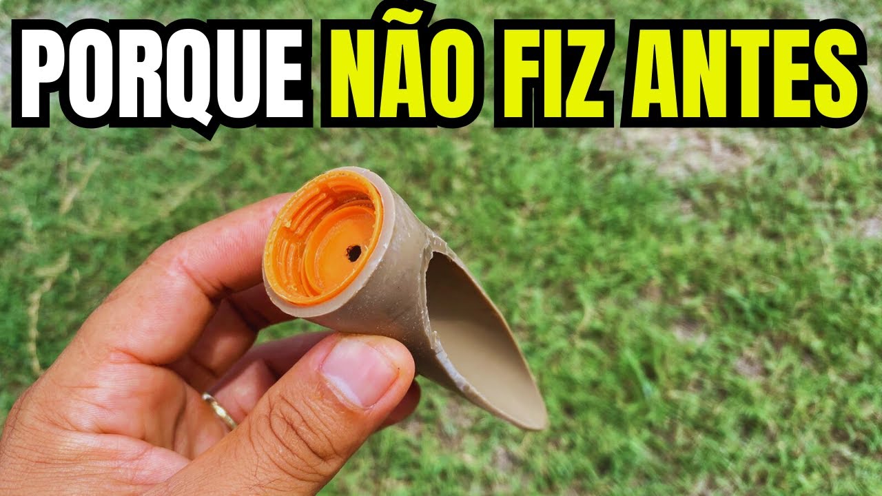 É só colocar uma tampinha num pedaço de cano e Você vai ficar surpreso com O resultado