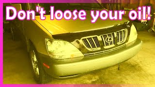 Replace oil pressure switch/sensor Lexus RX 300 oil leak
