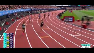 Femke Bol takes the win 51.45s in the women's 400m hurdles at the #LondonDL