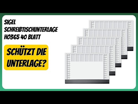 BEWERTUNG (2026): Sigel Schreibtischunterlage HO365 40 Blatt. Infos