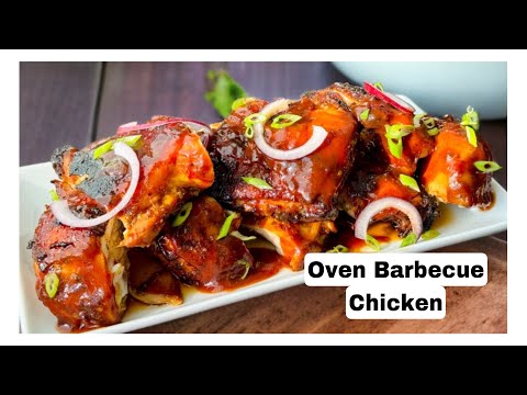 Oven Baked Barbecued Chicken || Perfect For The Holidays #viralvideo #chickenrecipe #bbqchicken