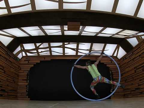 The Amazing Zihni - cyr wheel performance for (virtual) Burning Man 2020