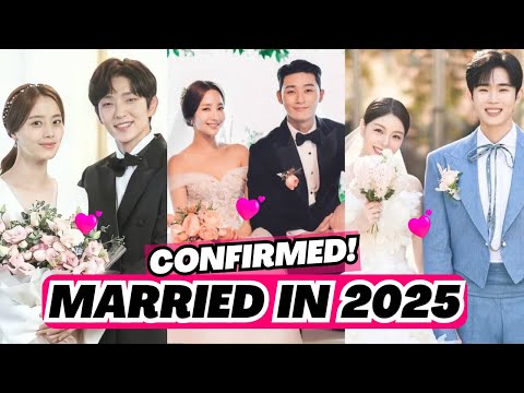 💞TOP 23 KOREAN COUPLES WHO ALREADY MARRIED IN 2025👰