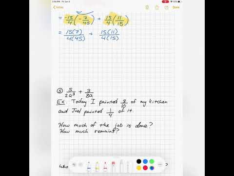 3.4 (2.4) Adding and Subtracting Fractions II