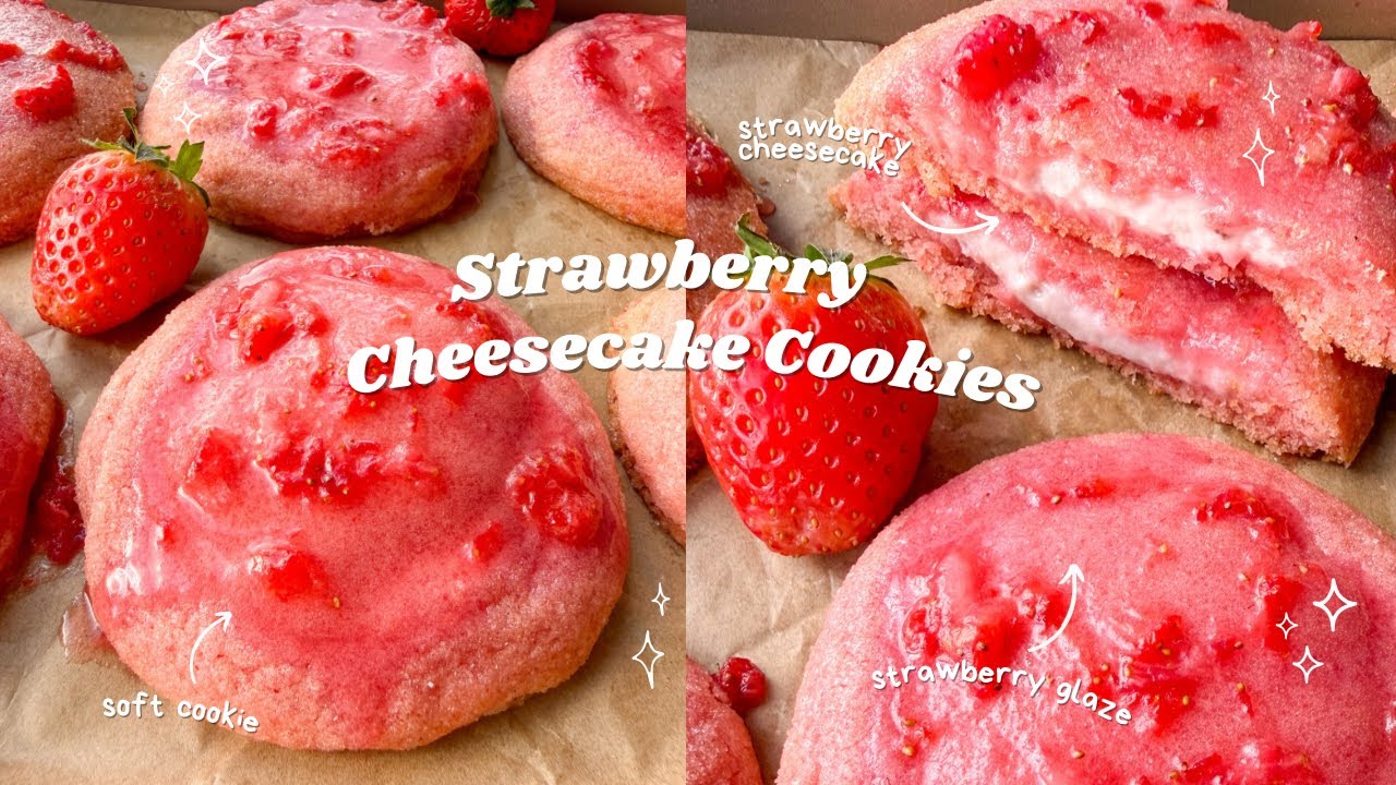 Strawberry Cheesecake Cookies by Sage bakes — recipe photo