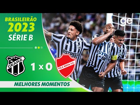 Gols e lances de Ceará x Vila Nova-GO