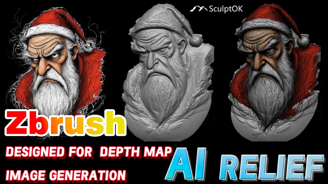 The Future of 3D Relief Generation , AI Zbrush plugin