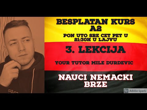 BESPLATAN KURS NEMACKOG; A2 NIVO. TRECA LEKCIJA