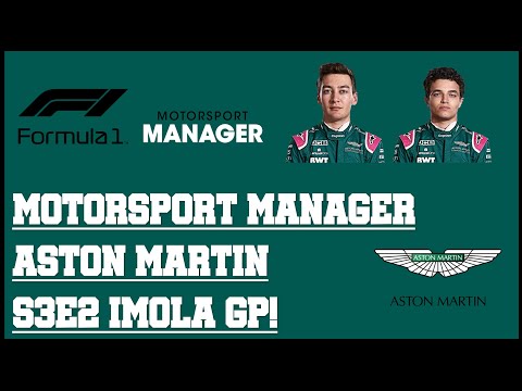 Motorsport Manager - F1 2021 Mod - Aston Martin - S3E2 - Imola GP!