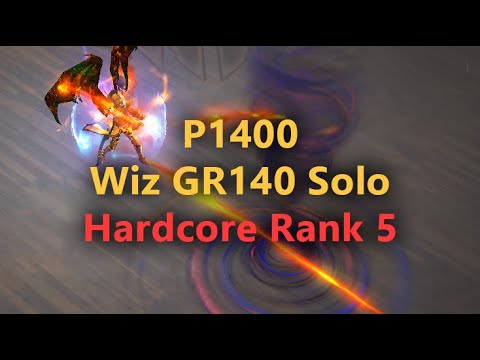 Hardcore Wizard Rank 5 GR140 Solo (P1400)