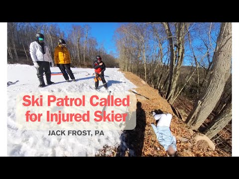 Ski Patrol Called for Injured Skier// Head Injury // Wear A Helmet!