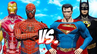 SPIDER-MAN & IRON MAN VS SUPERMAN & BATMAN - EPIC SUPERHEROES WAR