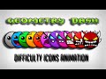 Geometry dash- All Difficulty Icon Animation