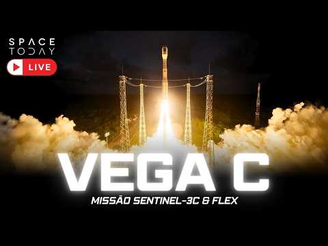 LANÇAMENTO DO FOGUETE VEGA C DA GUIANA FRANCESA !! | MISSÃO SENTINEL-3C & FLEX