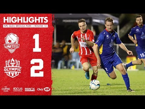 NPL QLD 2018 Round 13 - North Queensland United vs Olympic FC Highlights