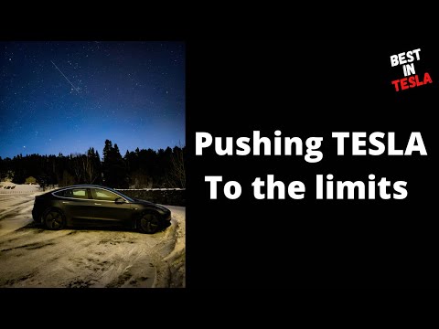 Pushing Tesla to the limits - Just a little Teaser about the EXTREME ROAD TRIP 🥶 Day 1 of 5 🤟
