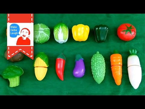 Velcro Vegetables Toy Cutting Plastic Playset for teaching vegetables to children