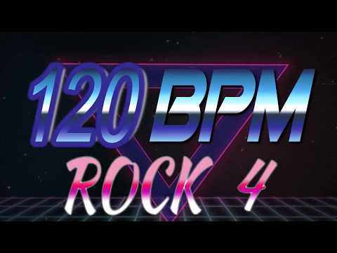 120 BPM - Rock 4 - 4/4 Drum Track - Metronome - Drum Beat