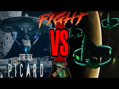 Romulan WarBird VS U.S.S Titan A |  Neo Constitution Class | The MIGHTY BIRD! |