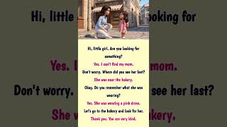 Easy English Conversation for Beginners | Little Girl Lost Her Mom | Daily English Speaking Practice