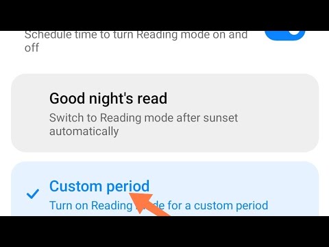 redmi note 8 reading mode,redmi note 8 me reading mode custom period set kaise kare