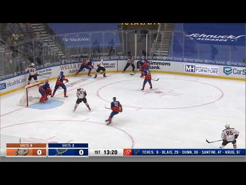 NHL Fight - Ducks @ Blues - Comtois vs Mikkola - 05 05 2021