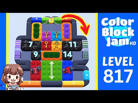 Color Block Jam Level 817 Solution Walkthrough