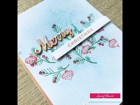 Handmade Christmas Card: Candy Cane Lane Collection