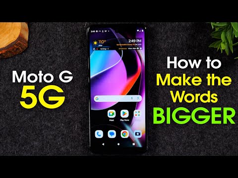 Moto G 5g How to Make the Words Bigger Increase Text Size