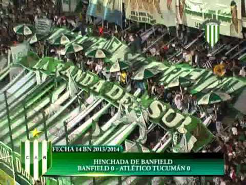 "HINCHADA DE BANFIELD BANFIELD 0 ATLÃ‰TICO TUCUMÃN 0 FECHA 14 TORNEO BN 2013 2014" Barra: La Banda del Sur • Club: Banfield • País: Argentina