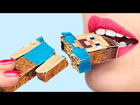 Troom Troom - 6 DIY Minecraft Candy vs Roblox Candy Challenge!