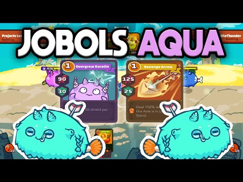 Top rank Jobols build Triple aqua Hybrid - Axie infinity