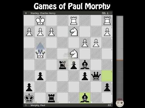 Stanley Charles Henry - Morphy Paul || New York 1857 @chessbuddies 🔴 #PaulMorphy
