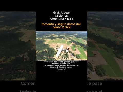 Gral. Alvear, Misiones desde el Microsoft Flight Simulator #generalalvear #misiones #msfs #argentina