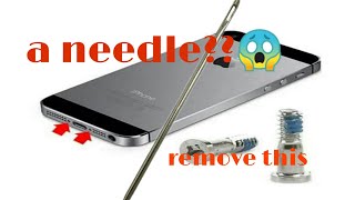 How to remove iphone screw | DIY screw driver | No Tools needed