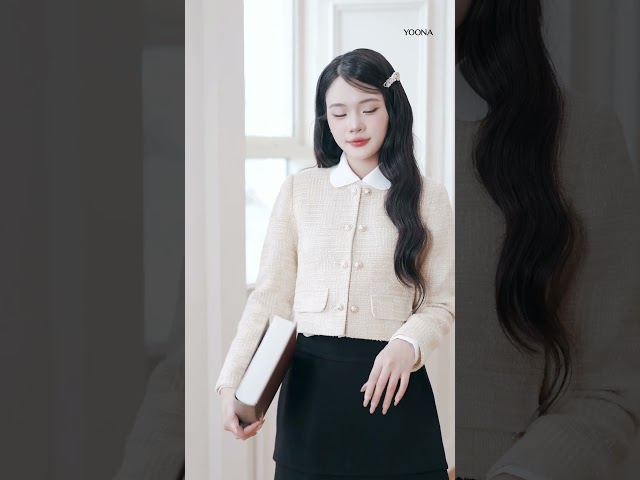 ED19S536 - Áo khoác dạ tweed