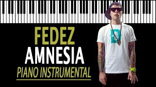 FEDEZ - Amnesia KARAOKE (Piano Instrumental)