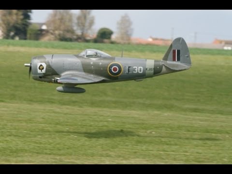 LARGE SCALE TJD MODELS WARBIRDS DISPLAY "GROUND EFFECT GREGG" LMA RC MODEL AIRSHOW AT ROUGHAM - 2013